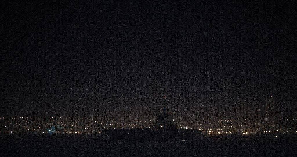 اولین تصویر از مستقر شدن ناو هواپیمابر جرالد فورد در اسرائیل+ عکس 