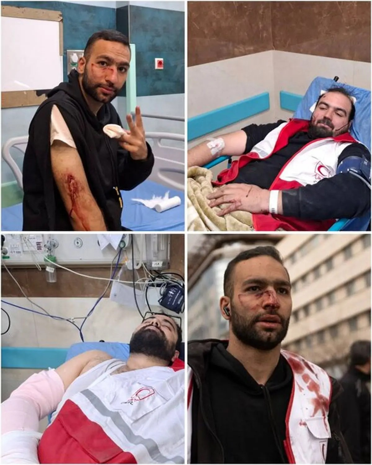 حمله هوایی به ۳ امدادگر هلال احمر حین امدادرسانی+ عکس