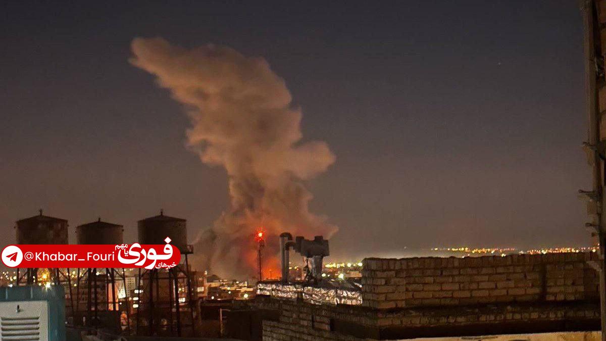 تصویری از حمله هوایی  شب گذشته دشمن به ارومیه