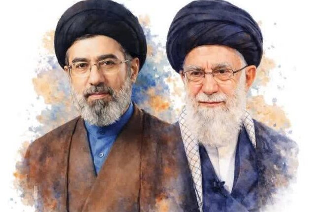 رهبر شهید و رهبر جدید جمهوری اسلامی در یک قاب