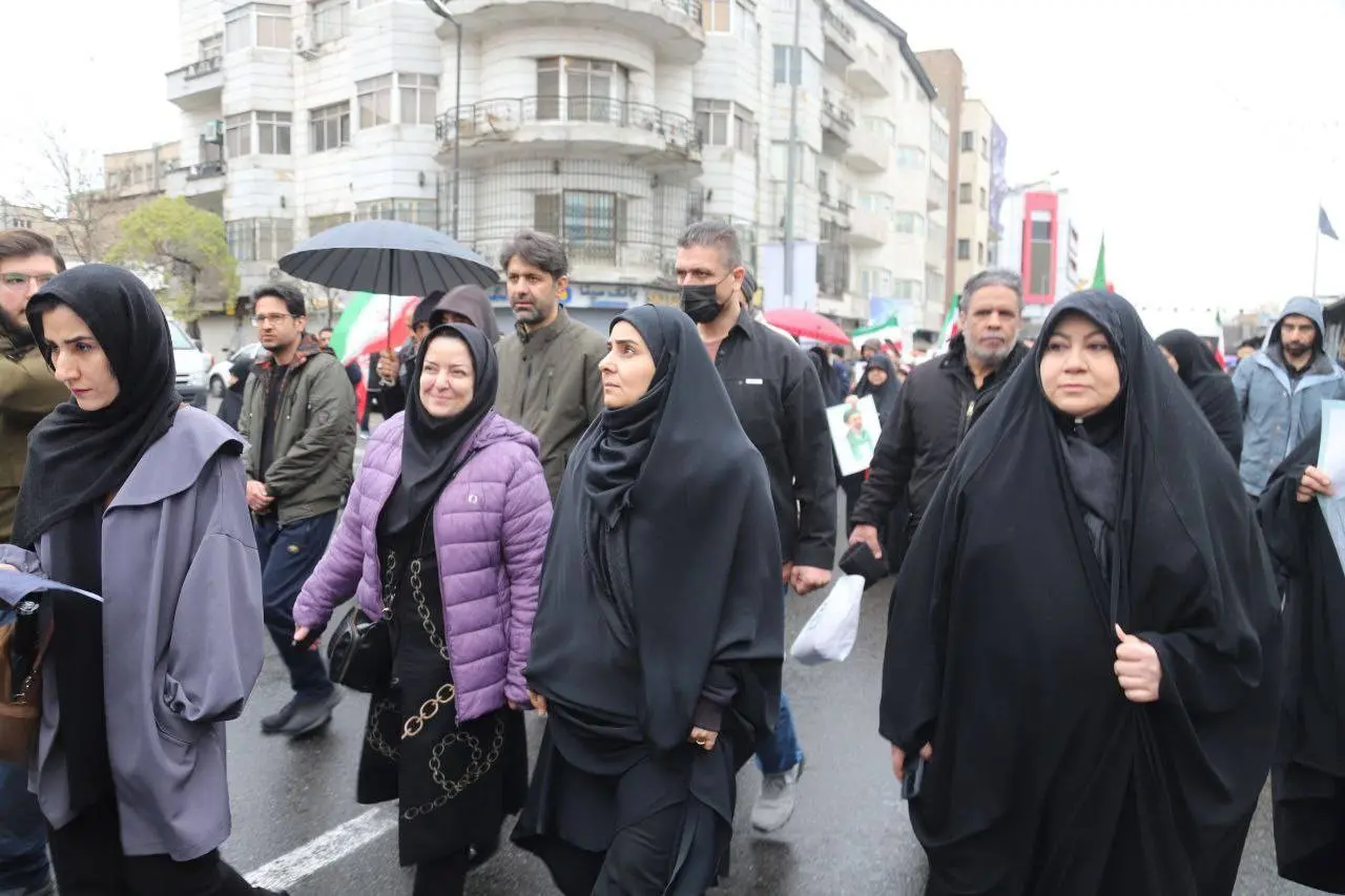حضور وزیر راه در راهپیمایی روز قدس+ عکس