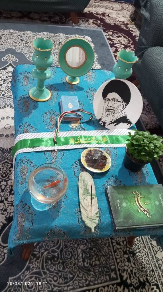 عکس/سربند لبیک یا مهدی(عج) هفت‌سین ما را زیبا کرد