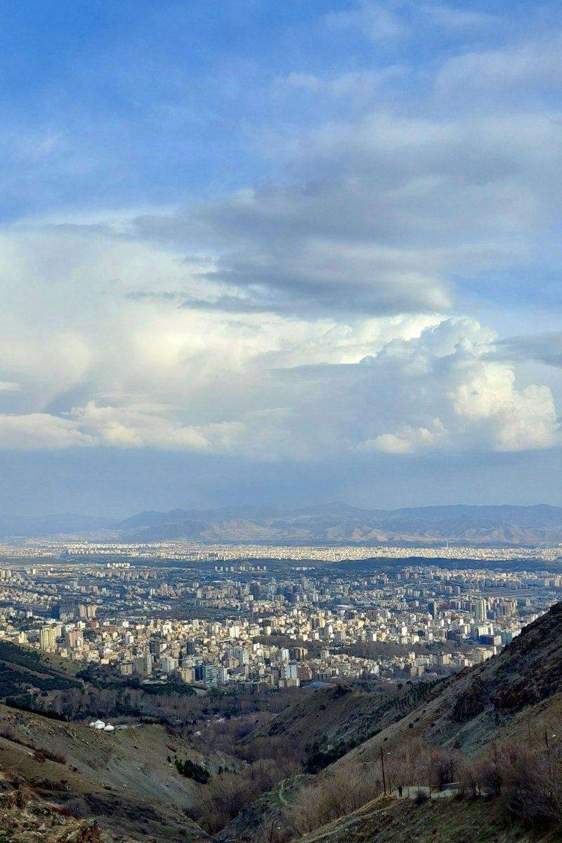 عکس/آسمان بهشتی تهران در بهار