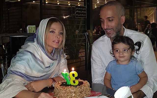 جشن تولد امیرمهدی ژوله به همراه همسر و دخترش + عکس
