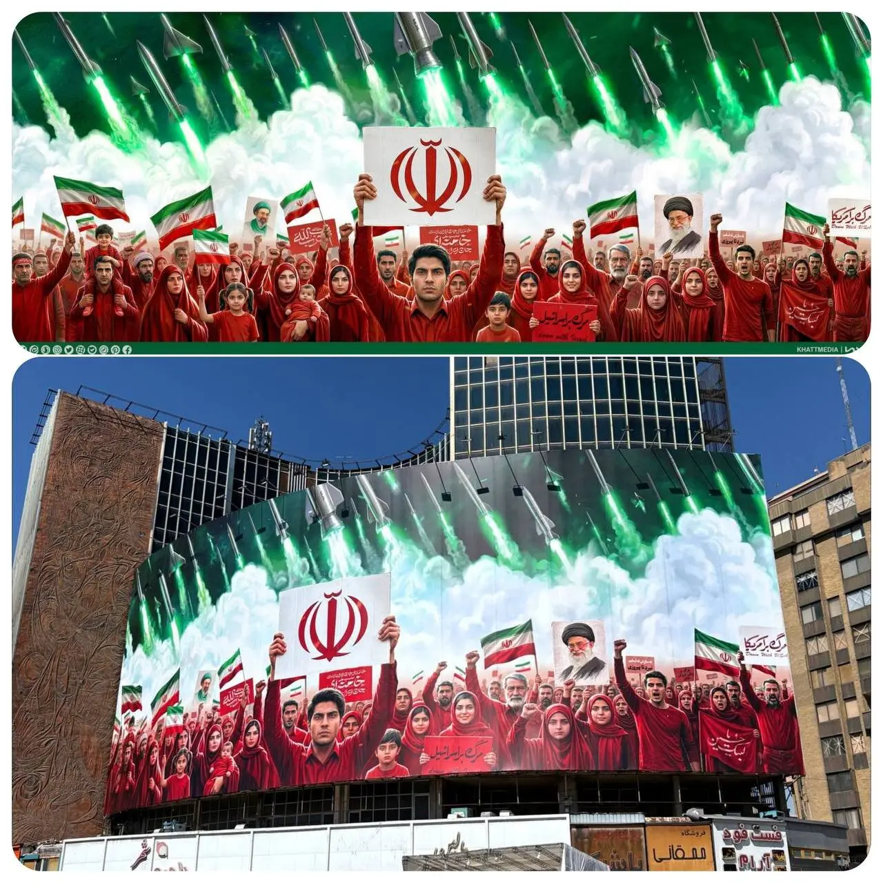 دیوارنگاره جدید میدان ولیعصر + عکس