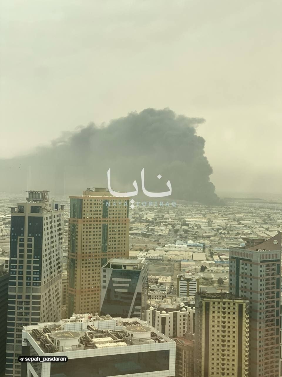 انفجارهای مهیب شارجه امارات را لرزاند+عکس