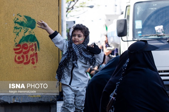 مراسم اربعین رهبر شهید انقلاب در تهران حدفاصل میدان جههوری تا خیابان ابوریحان+ تصاویر
