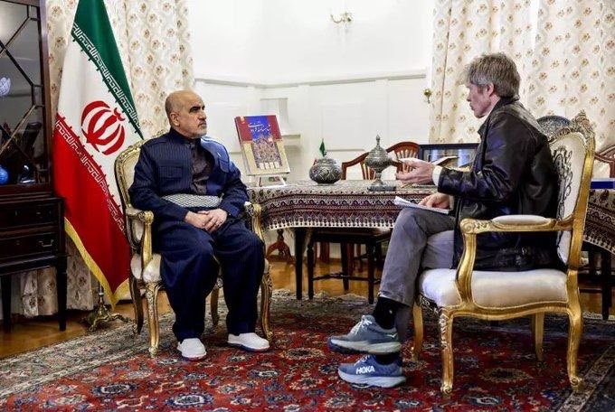 سفیر ایران در نروژ با لباس محلی کردی ایرانی حاضر شد+عکس