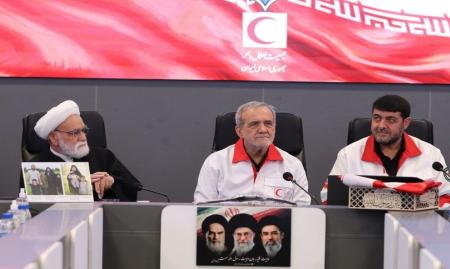 تأکید پزشکیان بر آمادگی کامل دولت برای پشتیبانی از فعالیت‌های هلال‌احمر