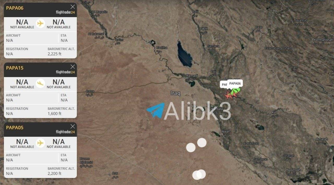 پرواز ۳ هواپیمای جاسوسی آمریکا بر فراز عراق+عکس