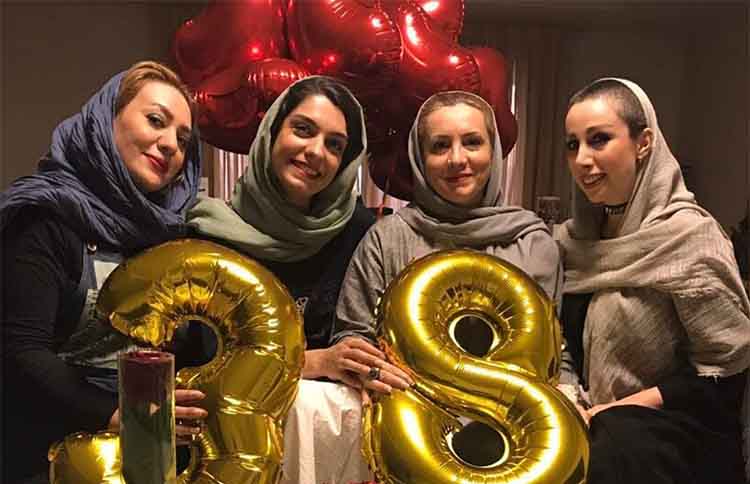 پوشش بازیگران زن در جشن تولد 38  سالگی الیکا عبدالرزاقی + عکس
