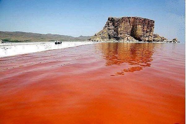 قرمزی دریاچه ارومیه نشانه چیست؟