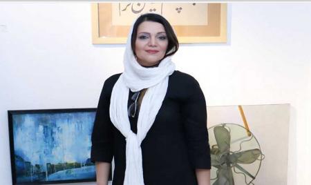 تیپ متفاوت الهام پاوه نژاد در دومین بازار آثار هنری + عکس