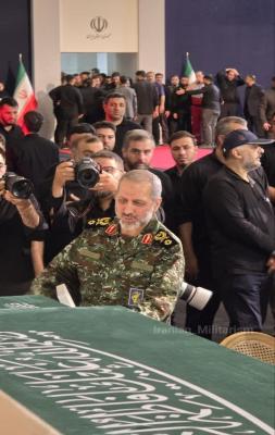 تصویری از سید مجید موسوی در مراسم وداع با رهبر شهید انقلاب