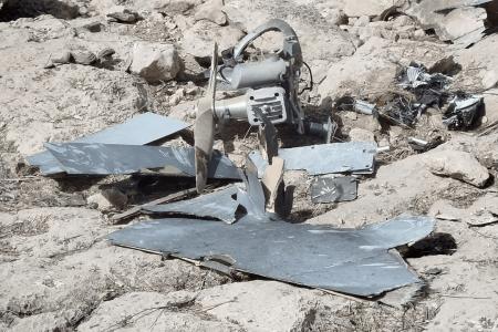 انهدام پهپاد آمریکایی لوکاس در بندرعباس+عکس