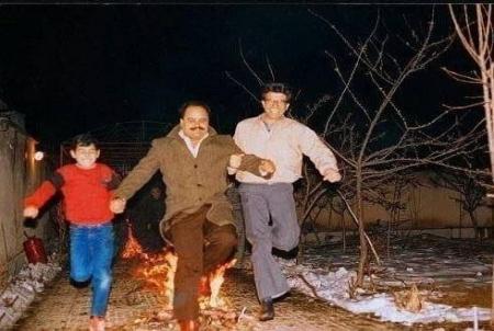 اکبر عبدی و محمدرضا شجریان در چهارشنبه سوری