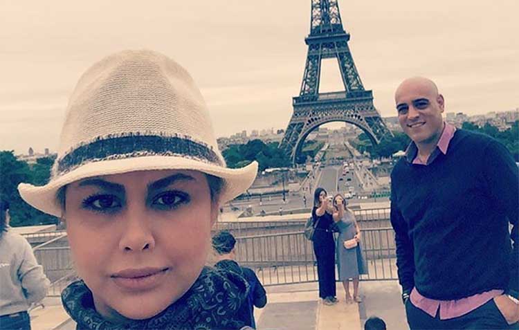 تیپ متفاوت خانم بازیگر و همسرش در پاریس + عکس