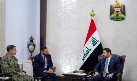 دیدار نخست وزیر عراق با فرمانده سازمان تروریستی سنتکام