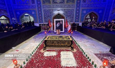 زیارت مزار رهبر شهید انقلاب در سالروز شهادت امام رضا (ع)+ تصاویر