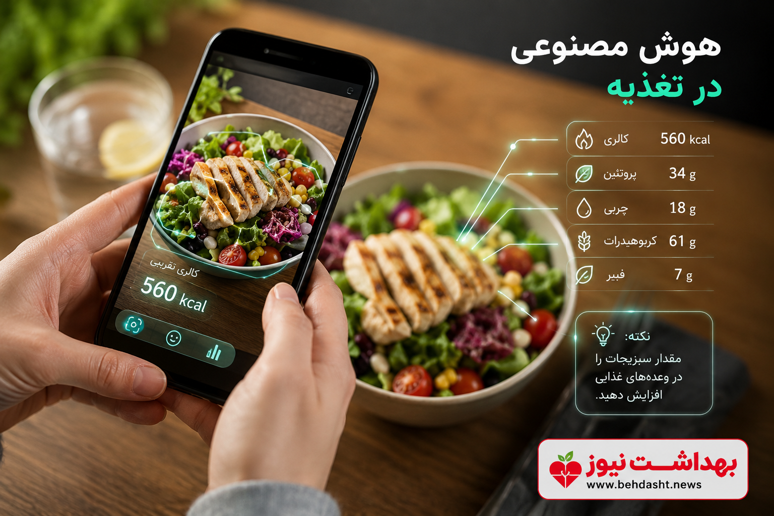 آیا عکس گرفتن از غذا می‌تواند کالری آن را تخمین بزند؟ آینده تغذیه با هوش مصنوعی