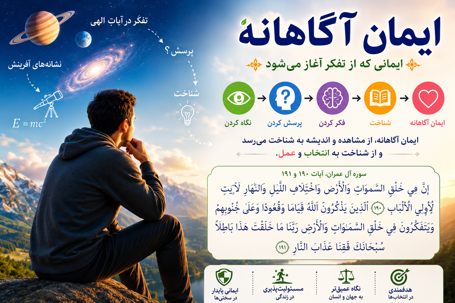 ایمان آگاهانه؛ ایمانی که از تفکر آغاز می‌شود