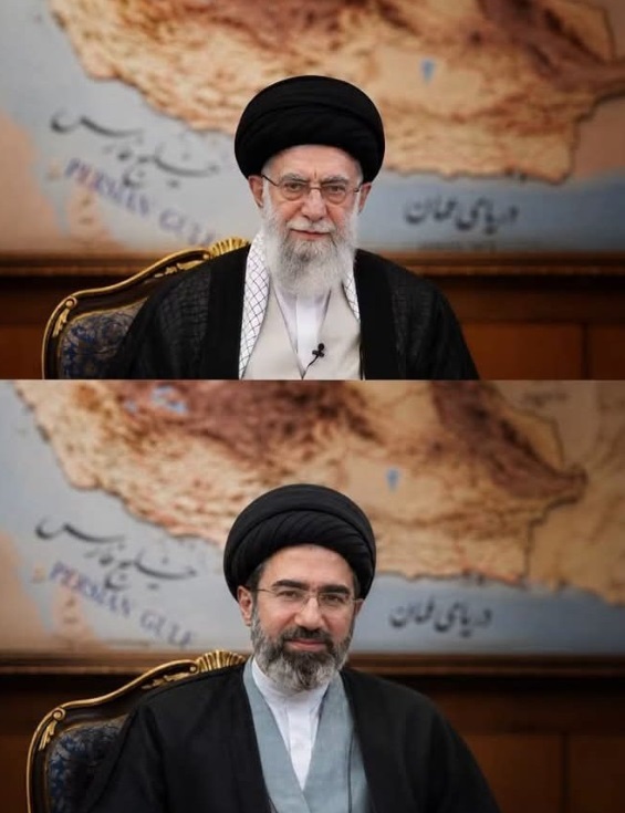 تصویری معنادار و زیبا از رهبر شهید و رهبر جوان انقلاب در کنار خلیج فارس