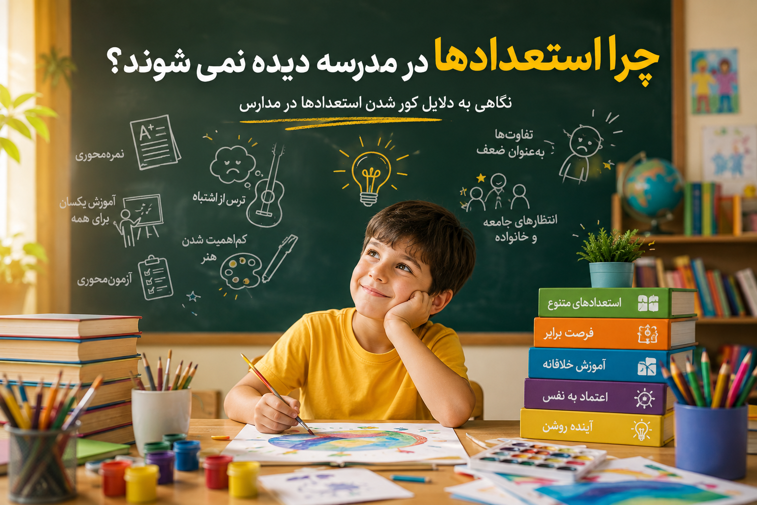 دلایل کور شدن استعدادها در مدارس؛ از نمره‌محوری تا ترس از اشتباه
