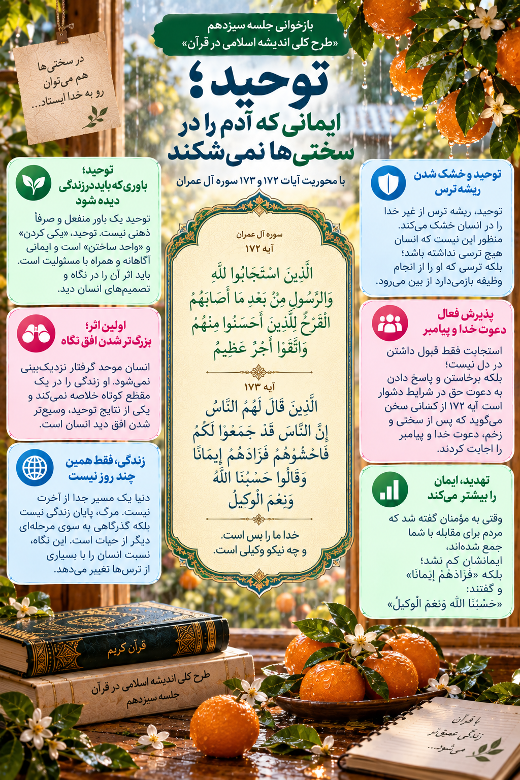 توحید؛ ایمانی که آدم را در سختی‌ها نمی‌شکند