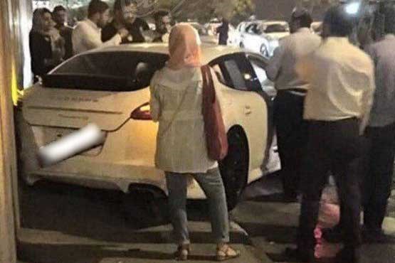 تصادف پورشه در اتوبان آیت‌الله هاشمی + عکس