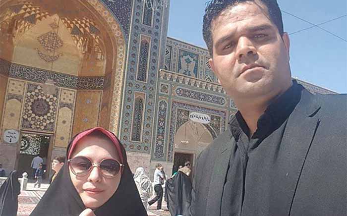 مهراوه شریفی نیا به همراه بادیگاردش در حرم امام رضا! + عکس