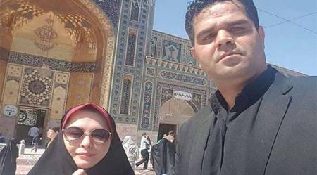 مهراوه شریفی نیا به همراه بادیگاردش در حرم امام رضا! + عکس