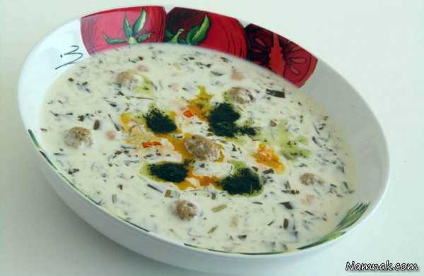  طرز تهیه آش دوغ اردبیل