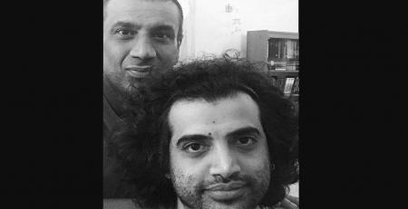 نصرالله رادش در کنار پسرش + عکس