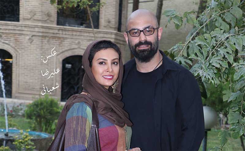 تیپ متفاوت حدیثه تهرانی در آغوش همسرش + عکس