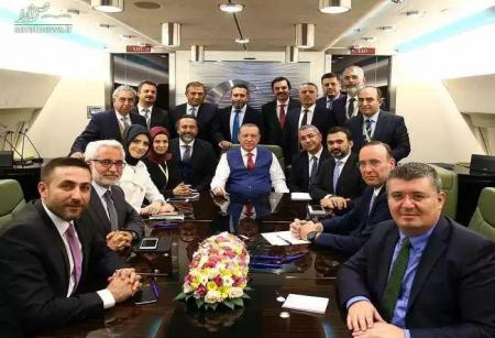 اردوغان در مسیر بازگشت از ایران + عکس