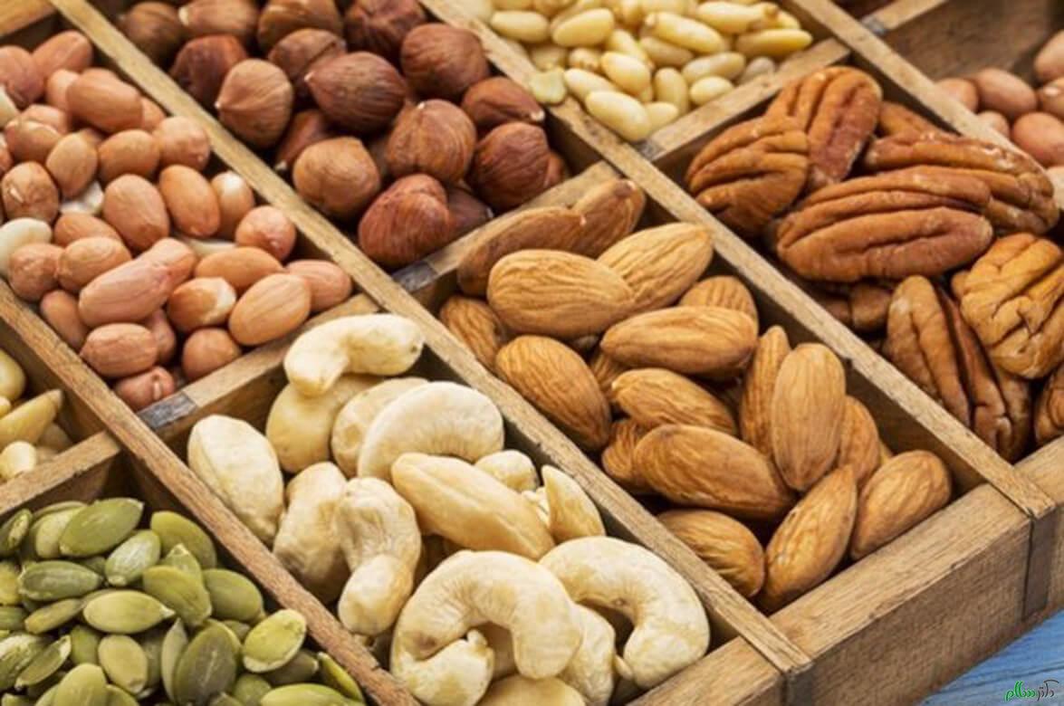 طول عمر بیشتر با مصرف مغزیجات آجیلی