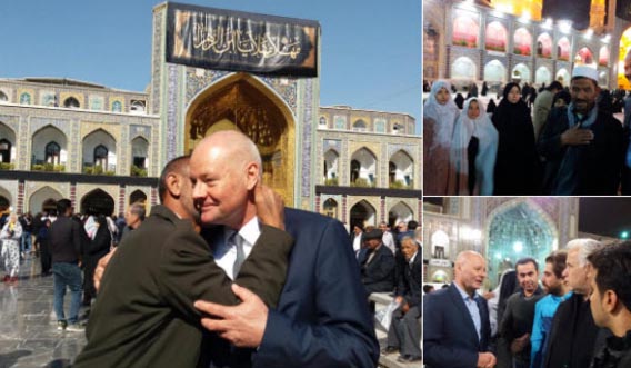سفیر آلمان در حرم امام رضا(ع)! + عکس