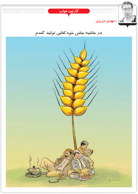 کارتون/ در حاشیه جشن خودکفایی گندم!