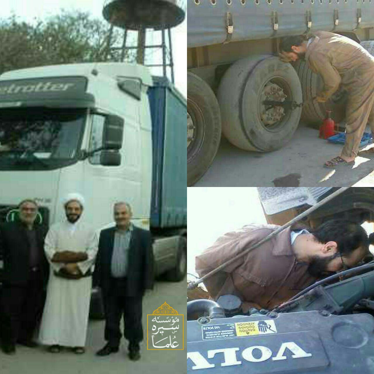 تصویر یک  روحانی با شغلی کاملا غیر مرتبط