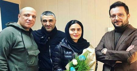 تیپ الناز شاکردوست در کنار آقایان بازیگر! + عکس
