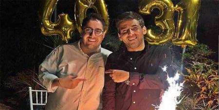 تیپ حمید گودرزی دیشب در جشن تولدش! + عکس