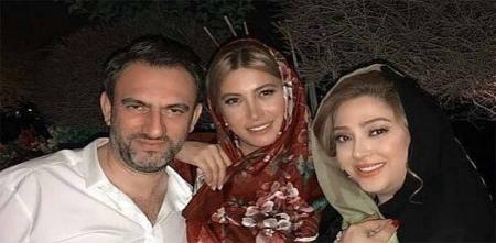 ژست متفاوت فریبا نادری در کنار همسرش! + عکس