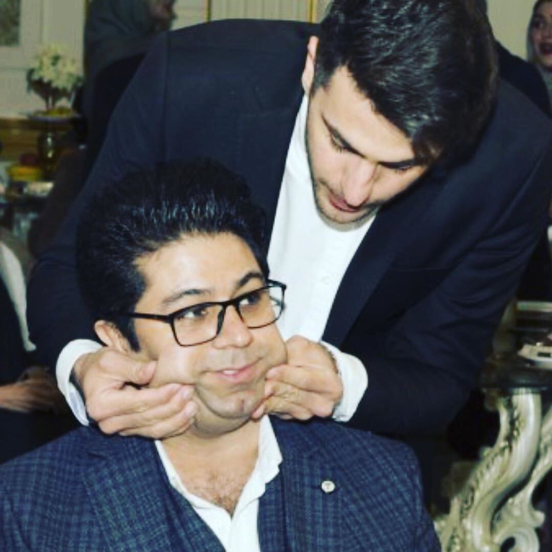 شوخی عجیب علی ضیا با حجت اشرف زاده!‌ + عکس