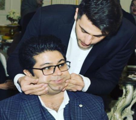 شوخی عجیب علی ضیا با حجت اشرف زاده!‌ + عکس