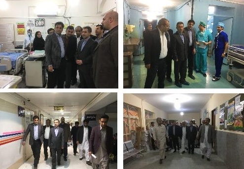 بازدید سرزده دکتر جان بابایی از بیمارستانهای ایرانشهر