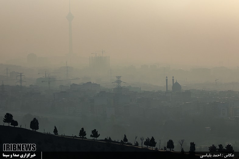 شدت بالای آلودگی هوا در مناطق مختلف تهران + عکس