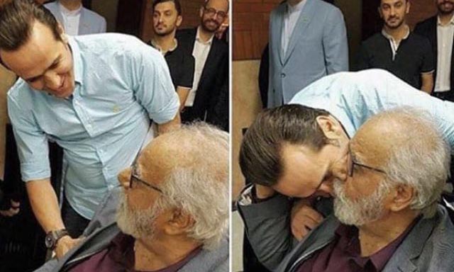 قدردانی علی کریمی از بازیگر قبل از انقلاب! + عکس