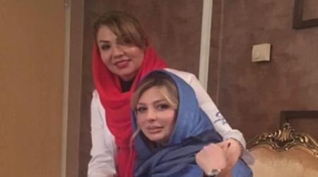 تیپ نیوشا ضیغمی در کنار دکتر زایمانش! + عکس