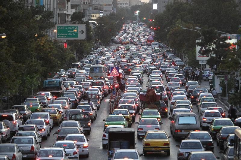 چراغ قرمز ترافیک تهران