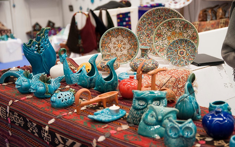 صنایع‌دستی ایران در نمایشگاه هومی میلانوی ایتالیا 